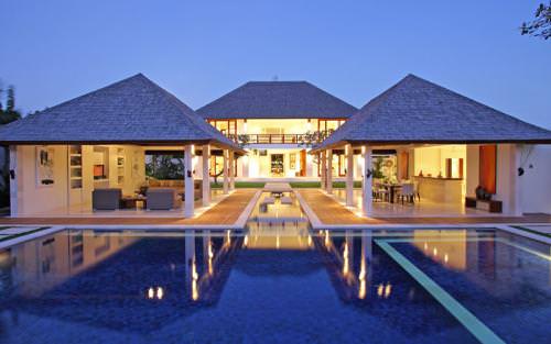 Bali Villa Asante Evening overview