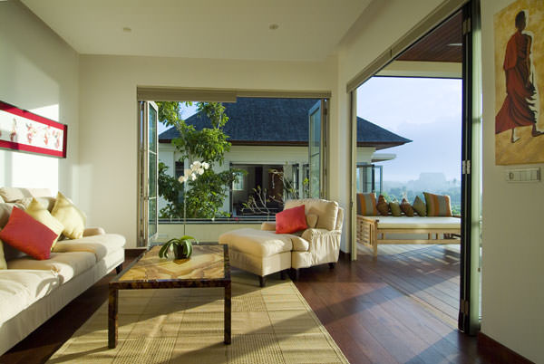 Bali Villa Sanur Residence - Beachfront Villas Building seating master bed