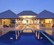 Bali Villa Asante Evening overview