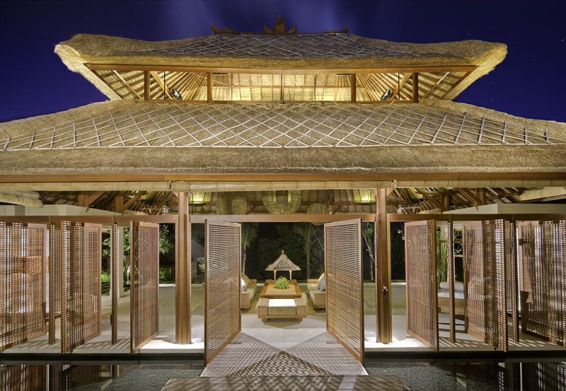 Bali Villa Puri Bawana Living bale exterior evening.jpg