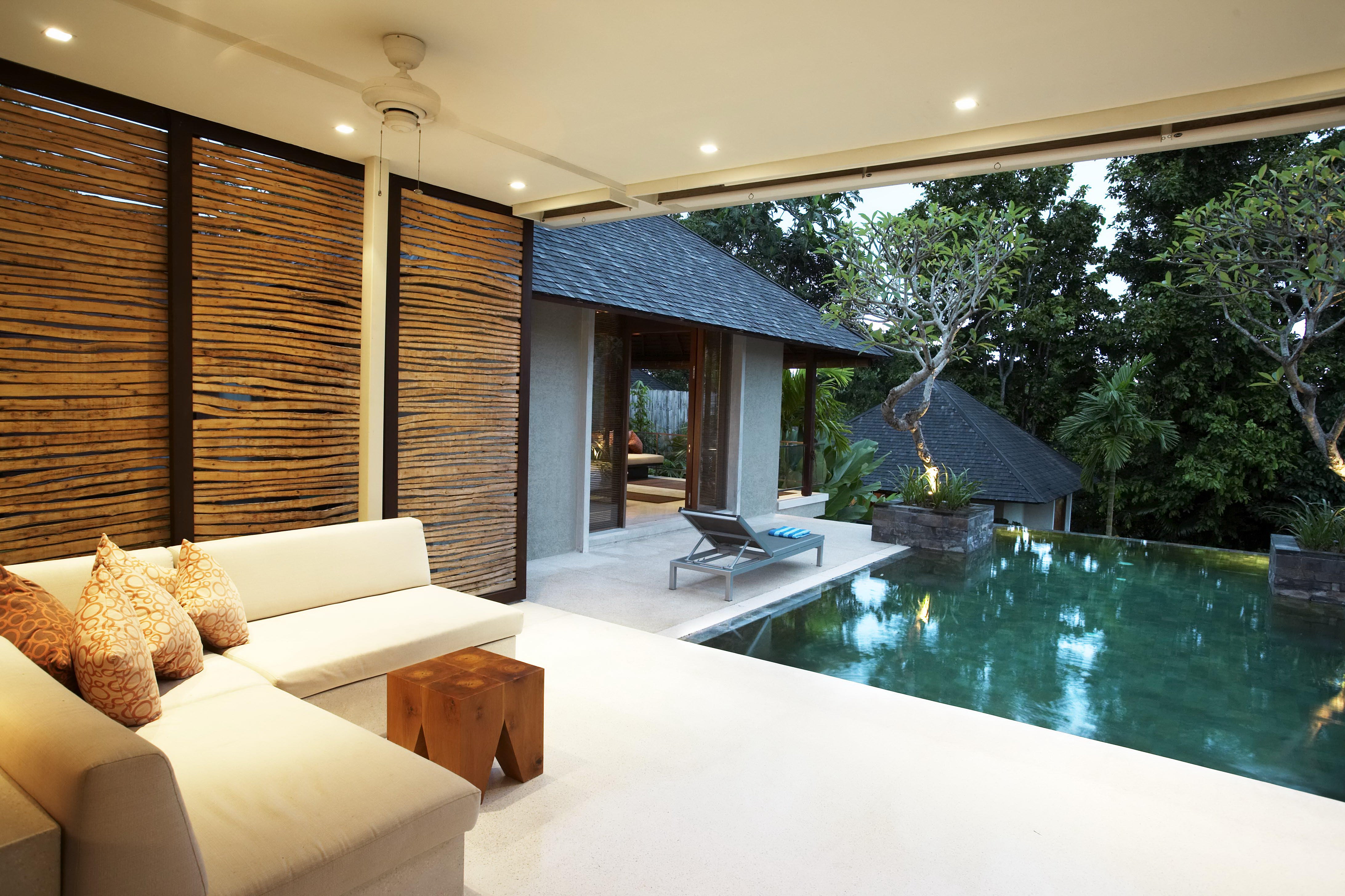 Villa Tukad Pangi pool side terrace