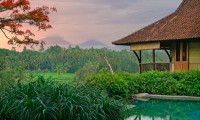 View on Volcanos From Ubud Villa Kirana