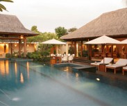 Bali Villa Ramadewa View across pool