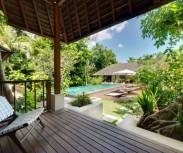 guest bedroom terrace & pool