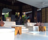 Villa Tukad Pangi comfortable pool side open lounge area