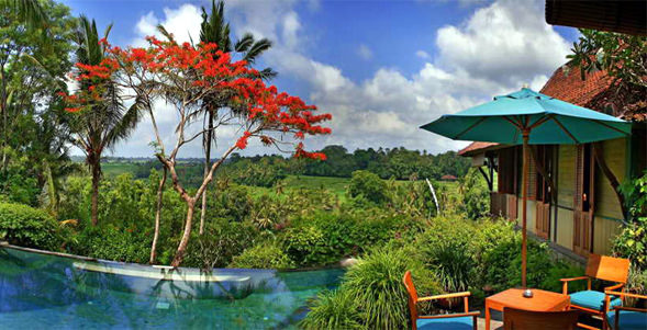 View on ubud Valley From Villa Kirana